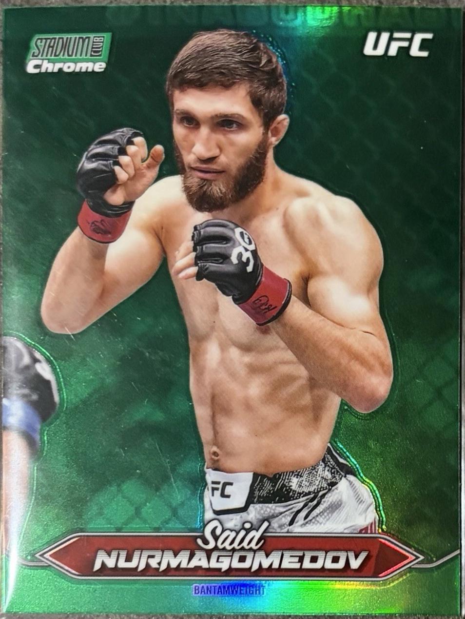 Said Nurmagomedov 2025 Topps Stadium Club UFC Base Chrome #C-45 Green Refractor