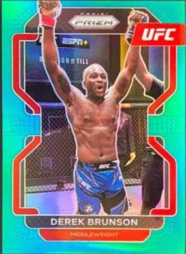Derek Brunson 2022 Panini Prizm UFC Base #191 Teal