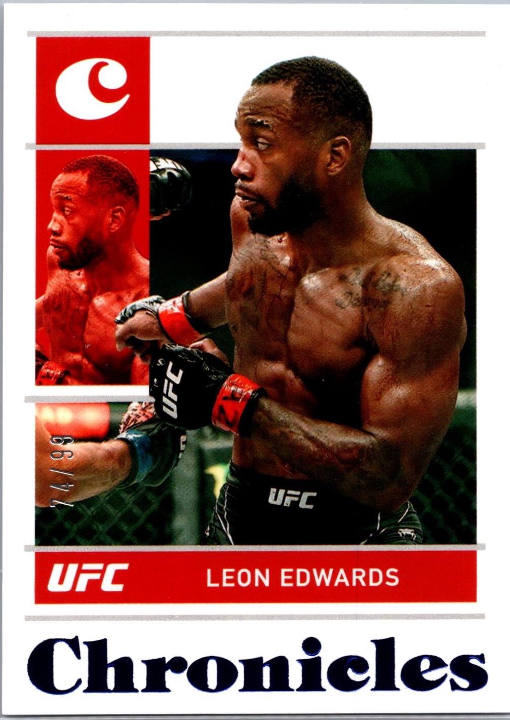 Leon Edwards 2022 Panini Chronicles UFC Base Chronicles #18 Blue