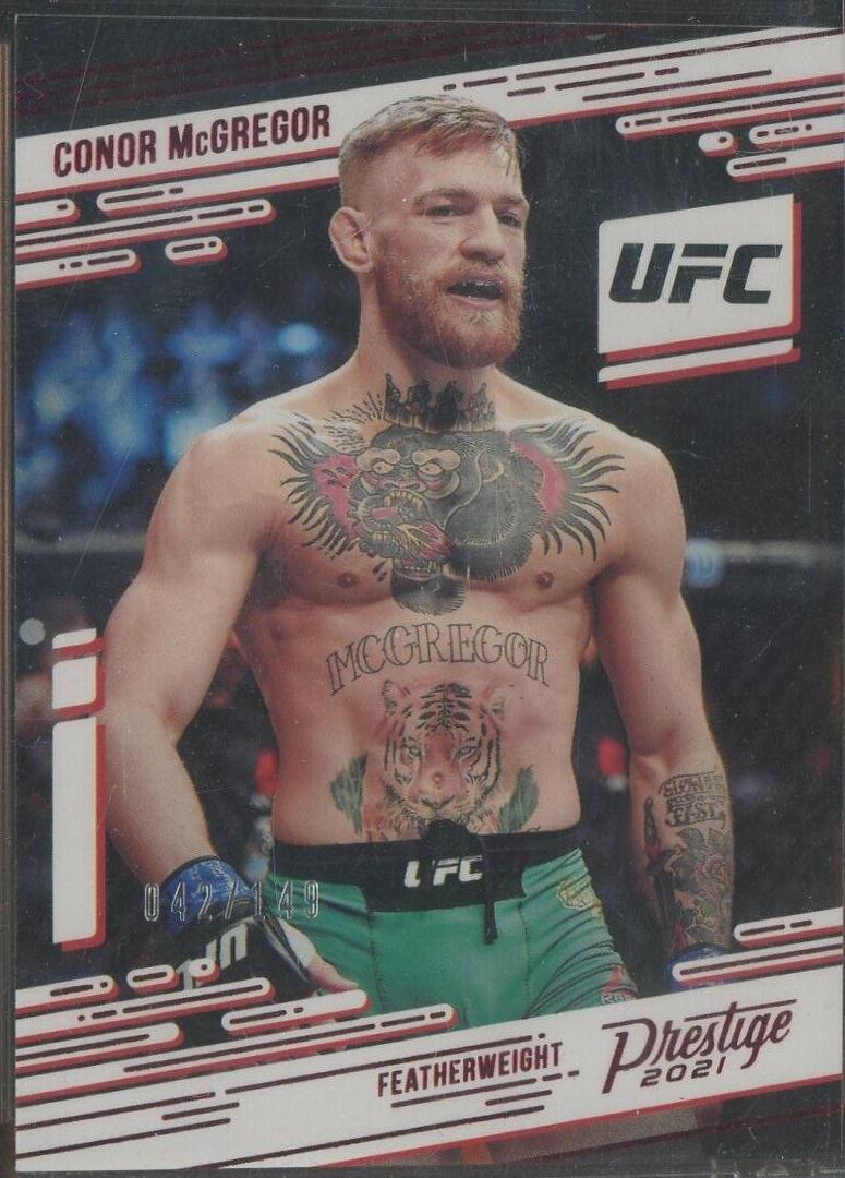 Conor McGregor 2021 Panini Chronicles UFC Base Prestige #73 Asia Gold
