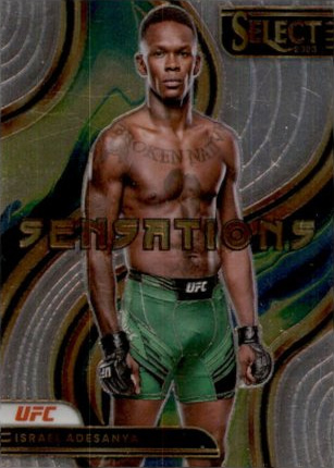 Israel Adesanya 2023 Panini Select UFC Sensations #21 Black