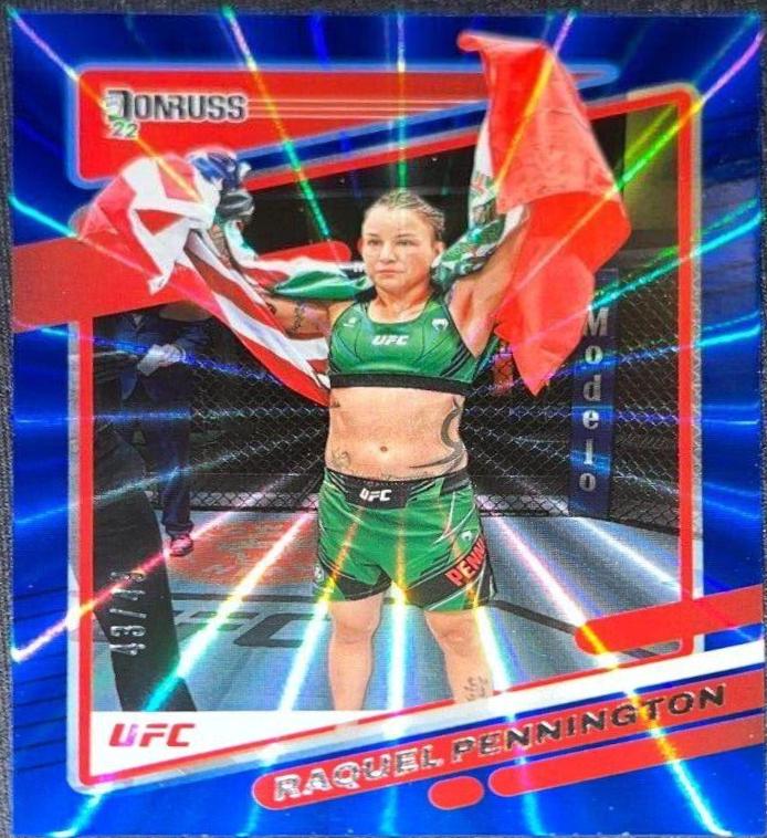 Raquel Pennington 2022 Panini Donruss UFC Base #174 Blue