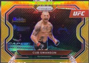Cub Swanson 2021 Panini Prizm UFC Base #136 Orange