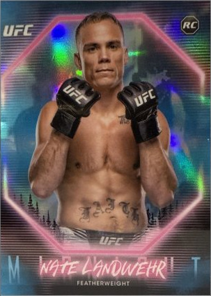 Nate Landwehr 2025 Topps Midnight UFC Base #39 Black Light