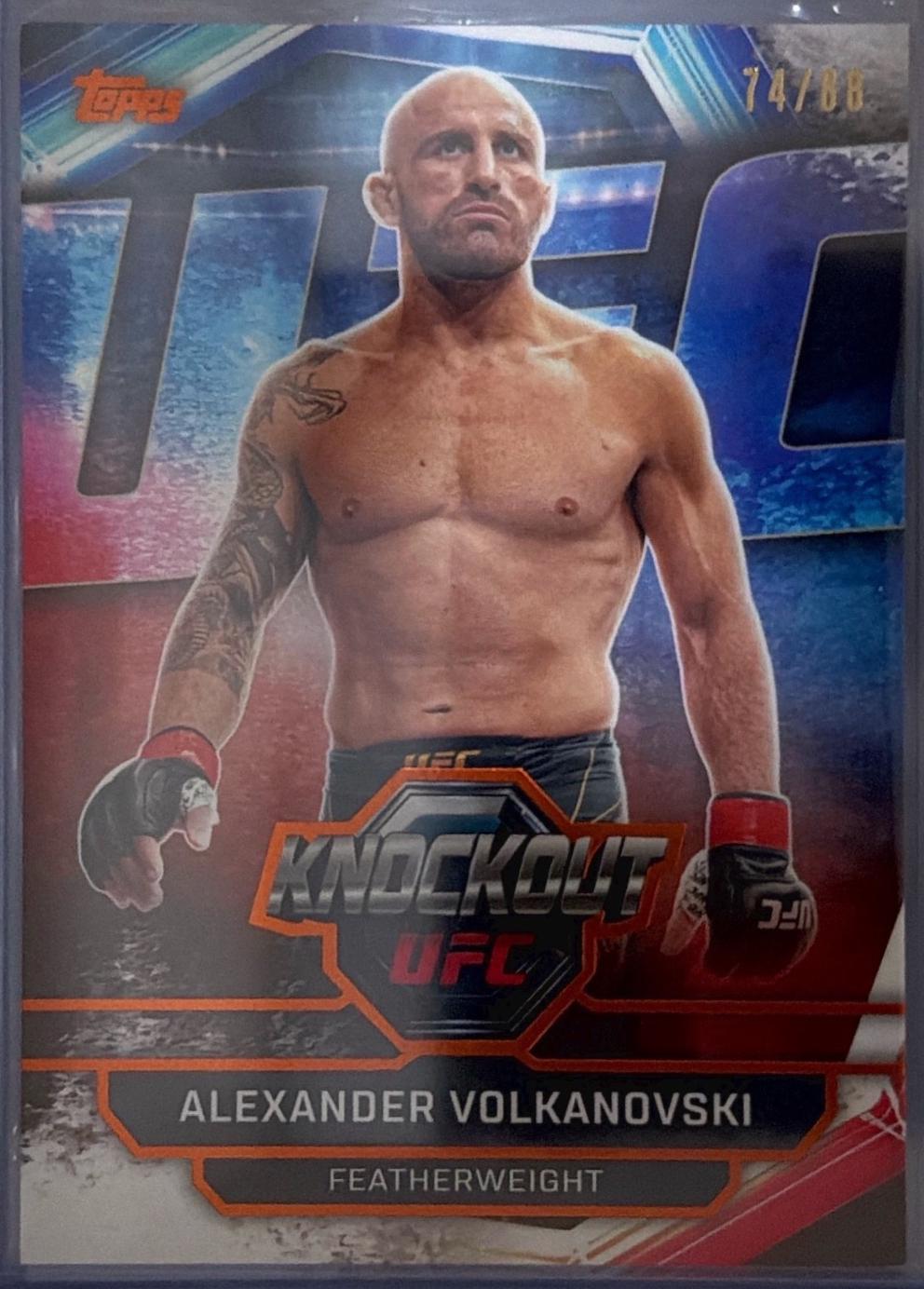 Alexander Volkanovski 2026 Topps Knockout UFC Base #6 Orange