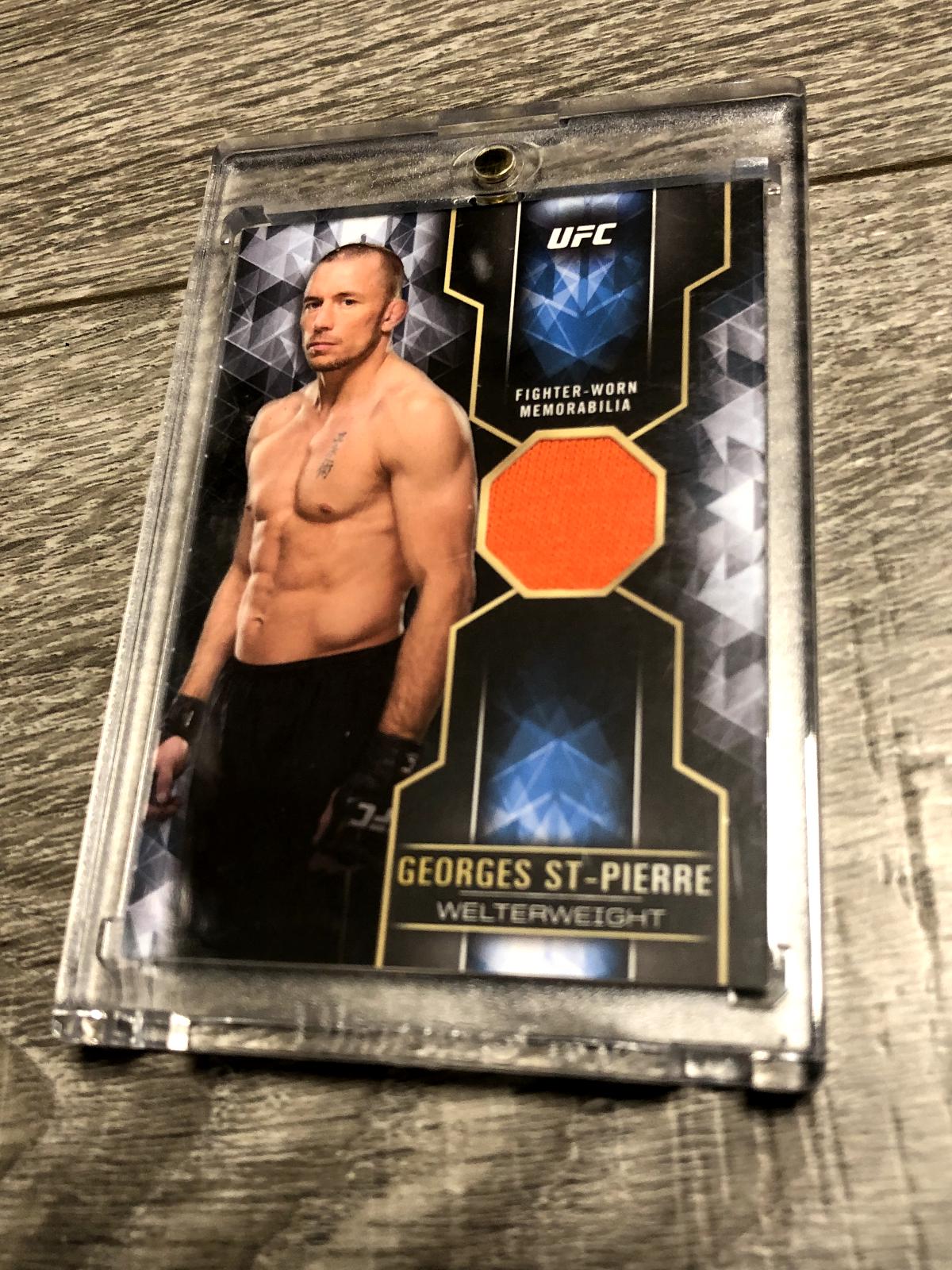 Georges St-Pierre 2017 Topps UFC Knockout Base #4 Blue
