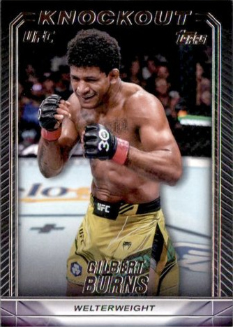 Gilbert Burns 2024 Topps Knockout UFC Base #98 Gold