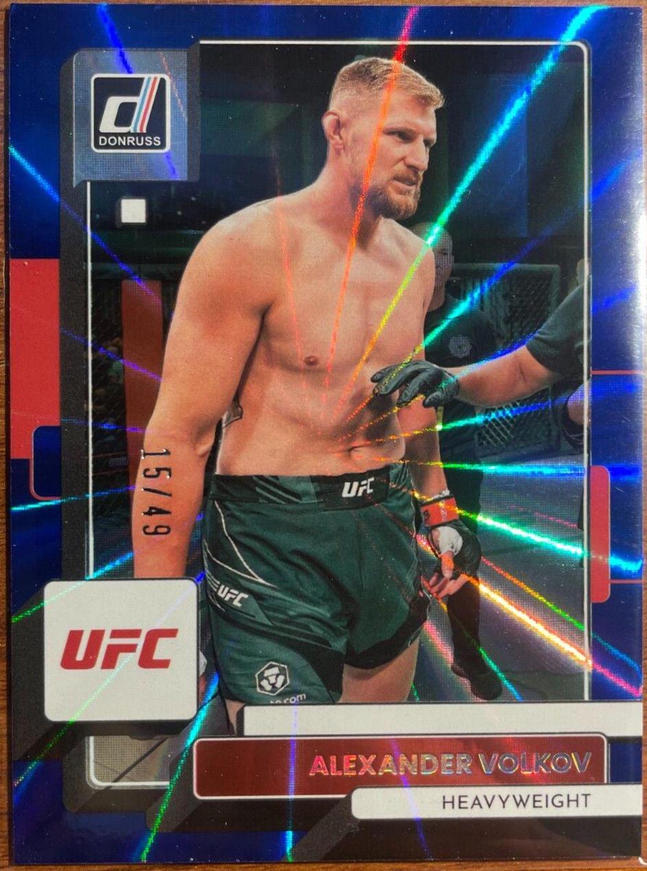 Alexander Volkov 2023 Panini Donruss UFC Base #96 Blue Laser