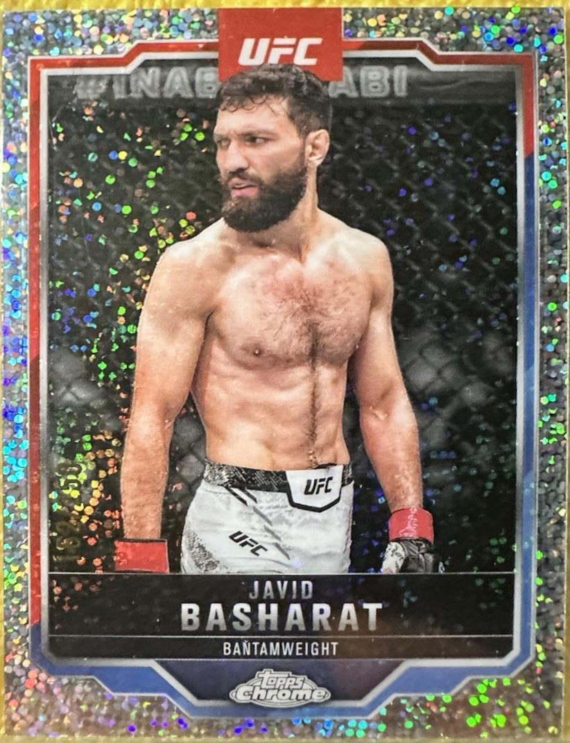 Javid Basharat 2025 Topps Chrome UFC Base #68 Speckle Refractor