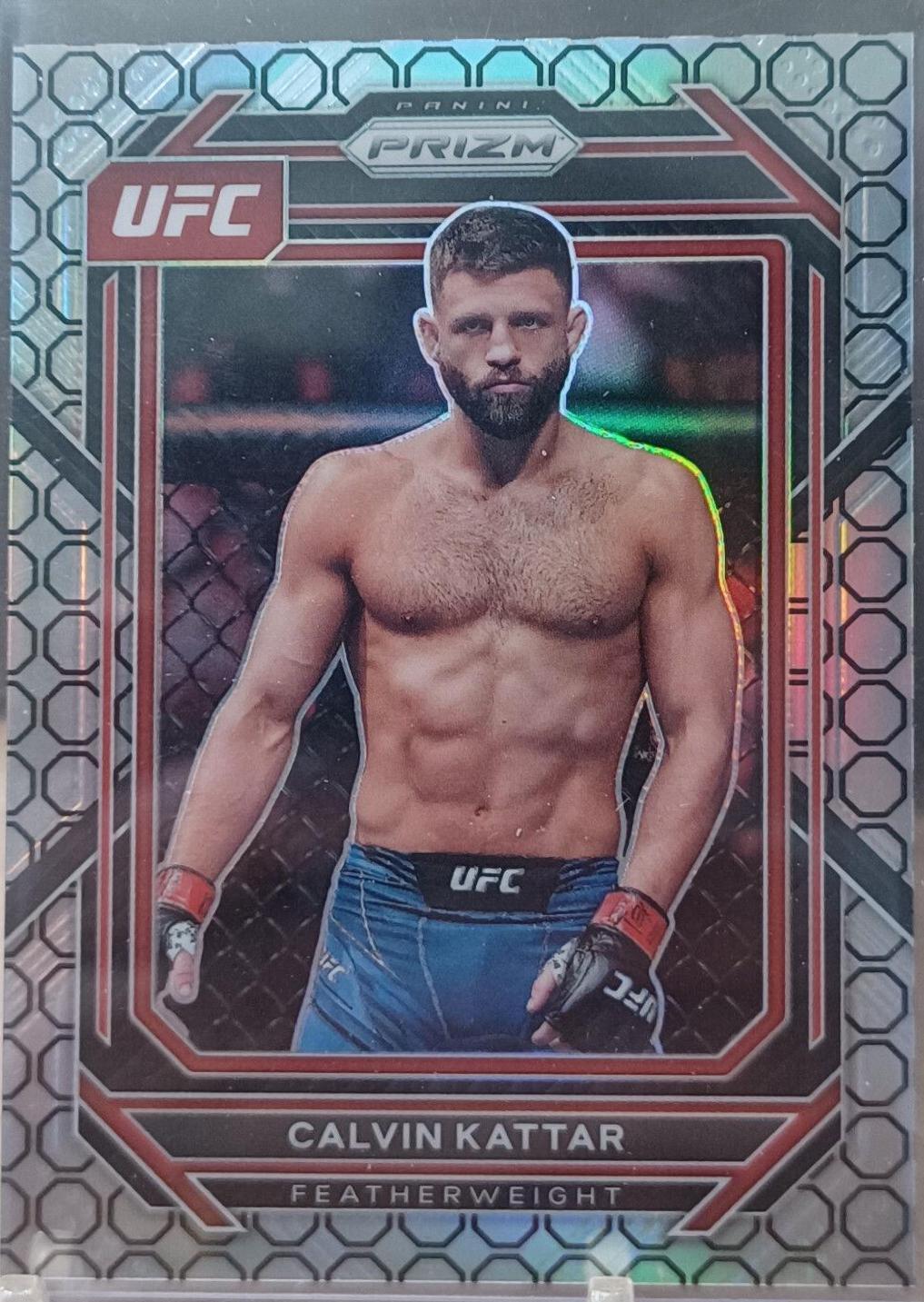 Calvin Kattar 2023 Panini Prizm UFC Base #163 Octagon