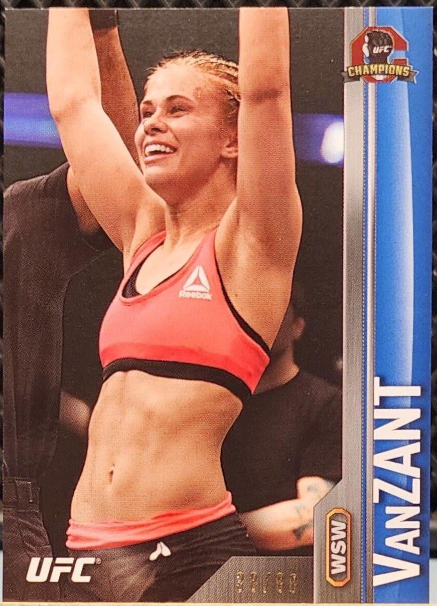 Paige VanZant 2015 Topps UFC Champions Base #161 Blue
