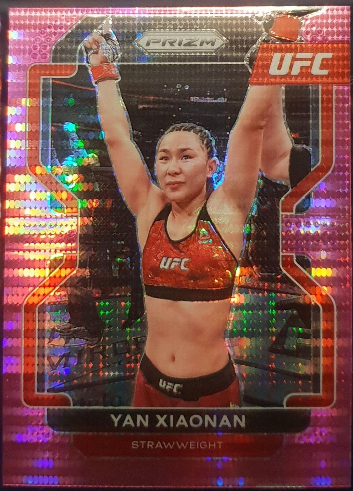 Yan Xiaonan 2022 Panini Prizm UFC Base #194 Pink Pulsar
