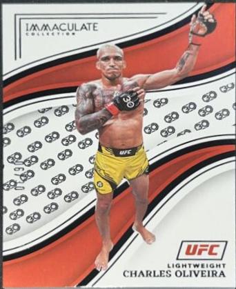 Charles Oliveira 2023 Panini Immaculate Collection UFC Base #77 30th Anniversary