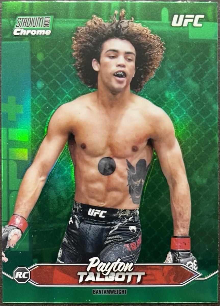 Payton Talbott 2025 Topps Stadium Club UFC Base Chrome #C-26 Green Refractor