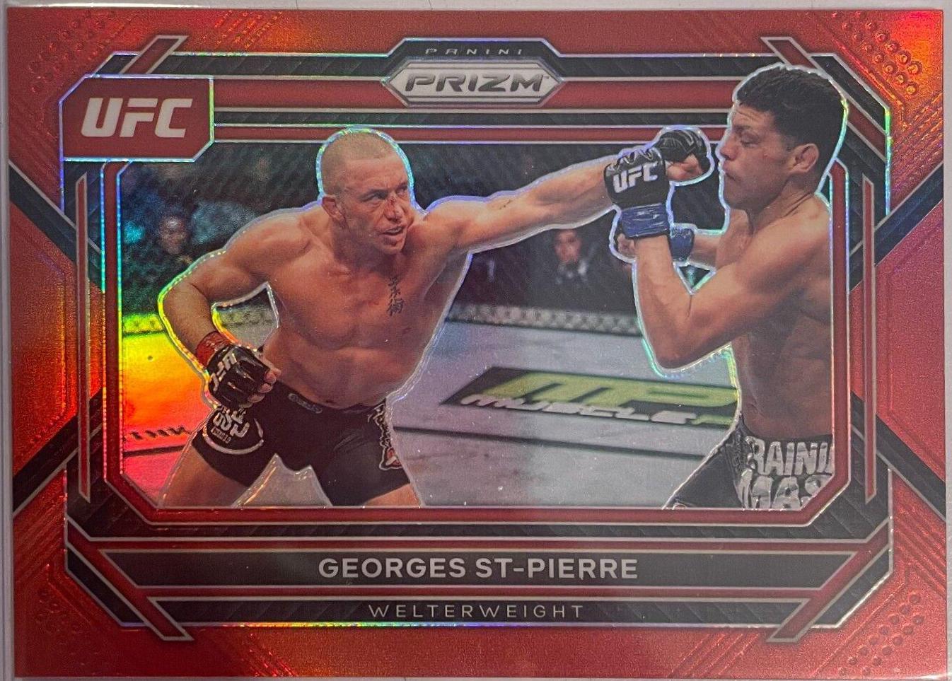 Georges St-Pierre 2023 Panini Prizm UFC Base #32 Red