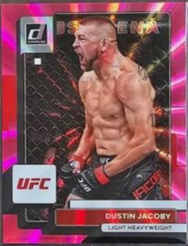 Dustin Jacoby 2023 Panini Donruss UFC Base #160 Pink Laser