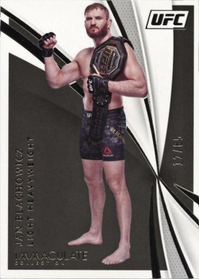 Jan Błachowicz 2021 Panini Immaculate UFC Base #69 Platinum
