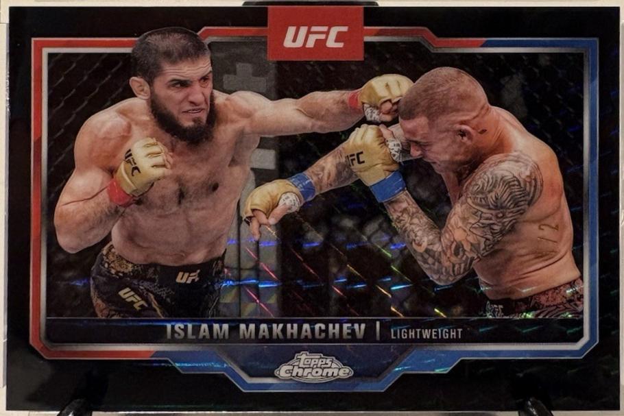 Islam Makhachev 2025 Topps Chrome UFC Base #200 Black Geometric Refractor
