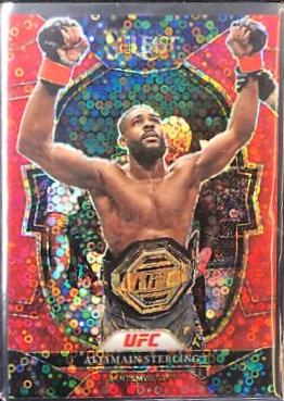 Aljamain Sterling 2023 Panini Select UFC Concourse #58 Red Disco