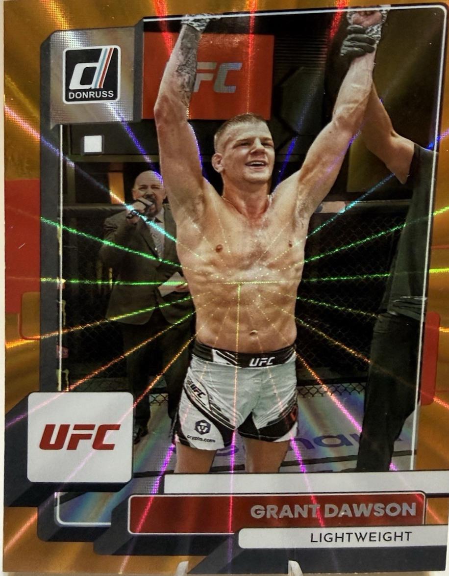 Grant Dawson 2023 Panini Donruss UFC Base #42 Orange Laser