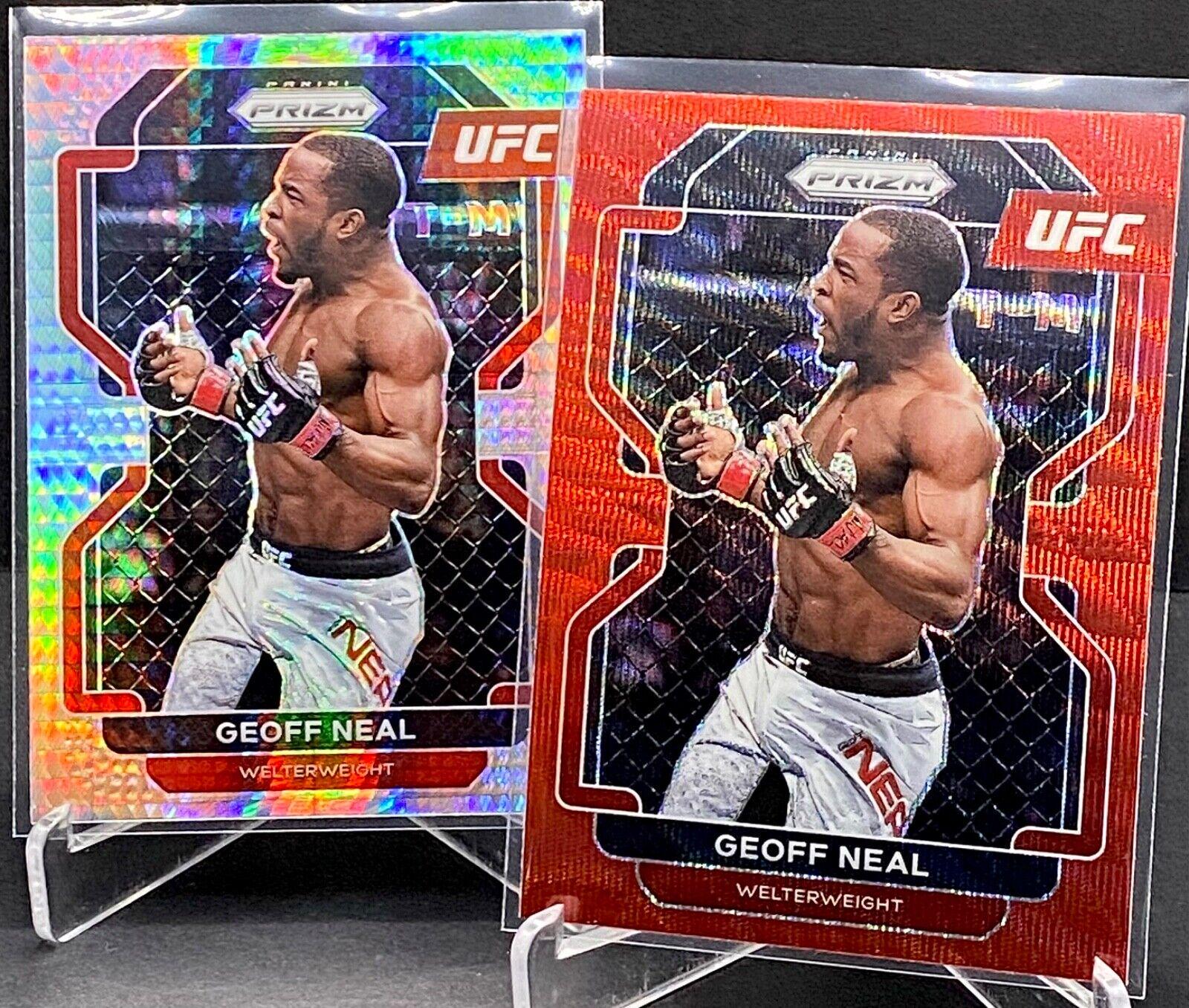 Geoff Neal 2022 Panini Prizm UFC Base #163 White Sparkle