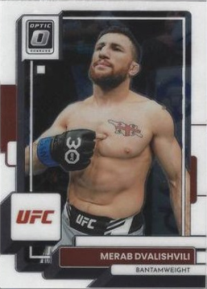 Merab Dvalishvili 2023 Panini Donruss Optic UFC Base #69 Gold Vinyl