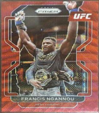 Francis Ngannou 2022 Panini Prizm UFC Base #153 Ruby Wave