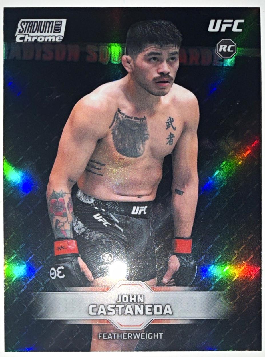 John Castaneda 2026 Topps Stadium Club UFC Chrome Base #CB-200 Refractor