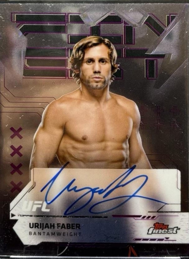 Urijah Faber 2025 Topps Finest UFC Finest Autographs #FA-UF