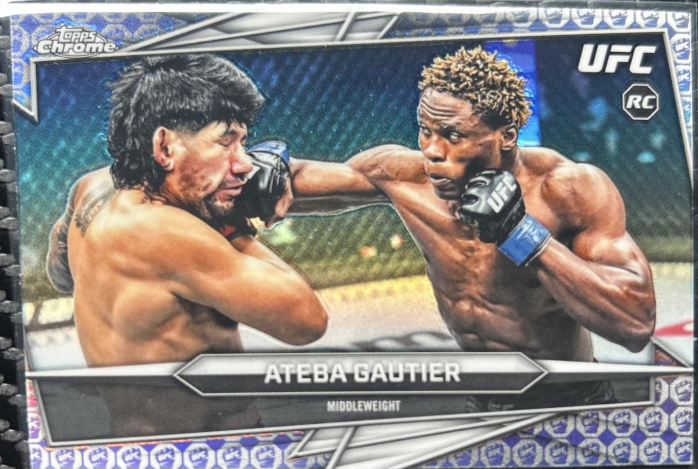 Ateba Gautier 2026 Topps Chrome UFC Base #7 UFC Glove Refractor