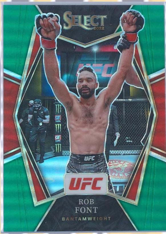 Rob Font 2022 Panini Select UFC Premier Level #122 Green