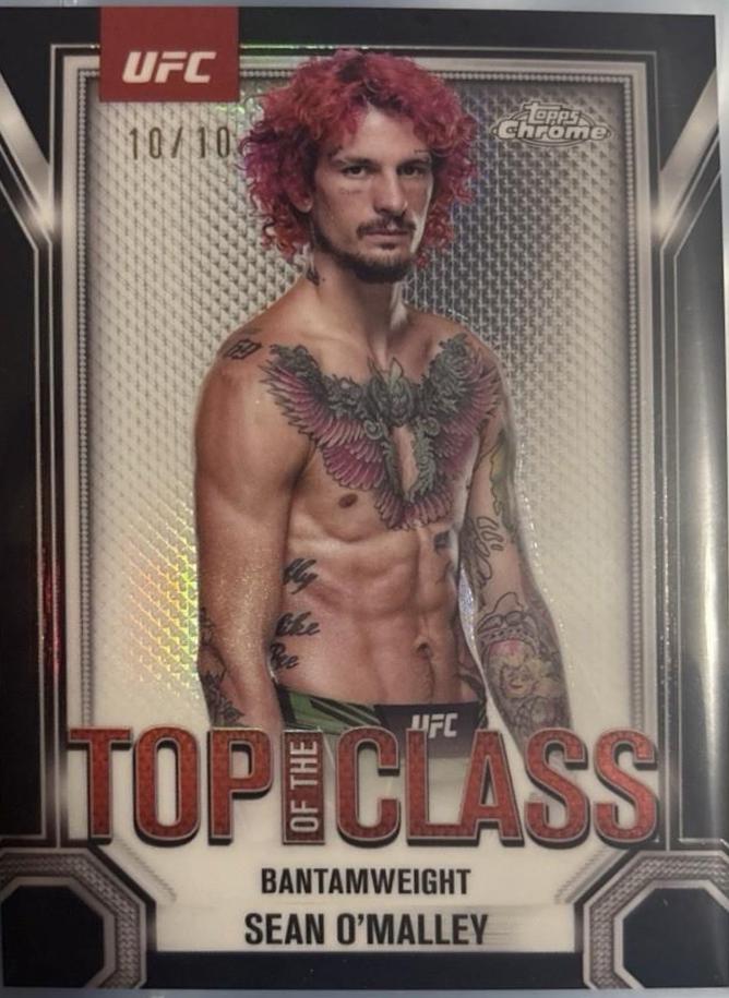 Sean O'Malley 2025 Topps Chrome UFC Top of the Class #TTC-1 Black Refractor