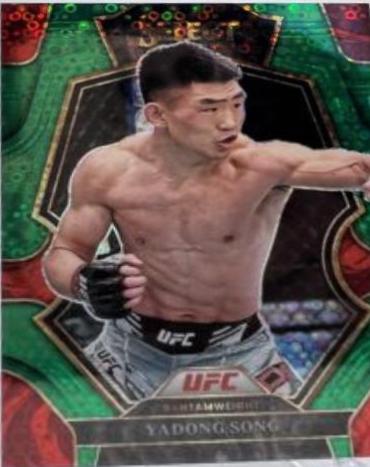 Song Yadong 2023 Panini Select UFC Premier Level #141 Green Disco