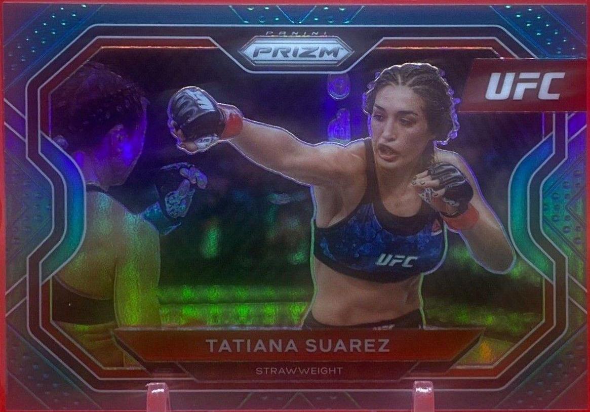 Tatiana Suarez 2021 Panini Prizm UFC Base #187 Teal