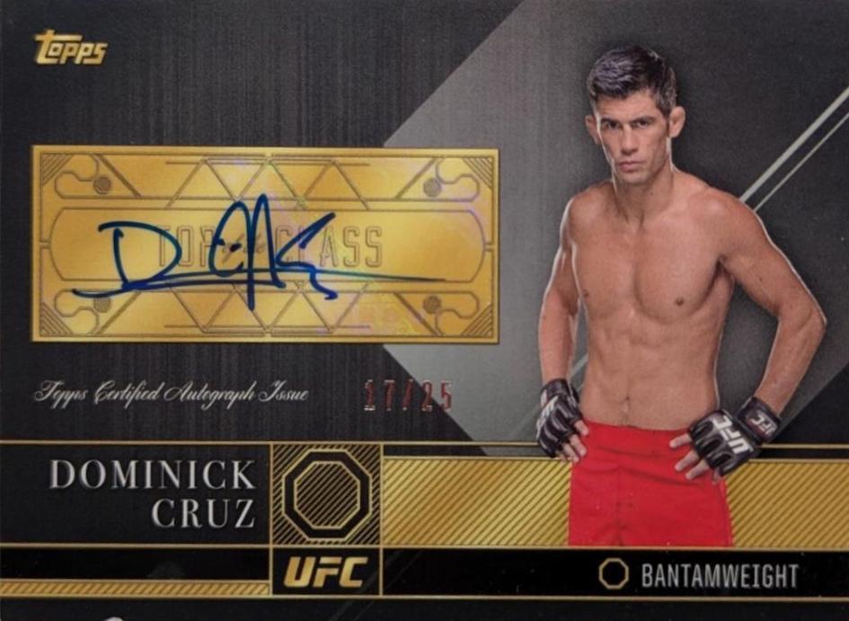 Dominick Cruz 2016 Topps UFC Top of the Class Top of the Class Autographs #TCA-DC Silver