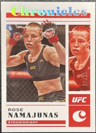Rose Namajunas 2023 Panini Chronicles UFC Base Chronicles #34 Silver