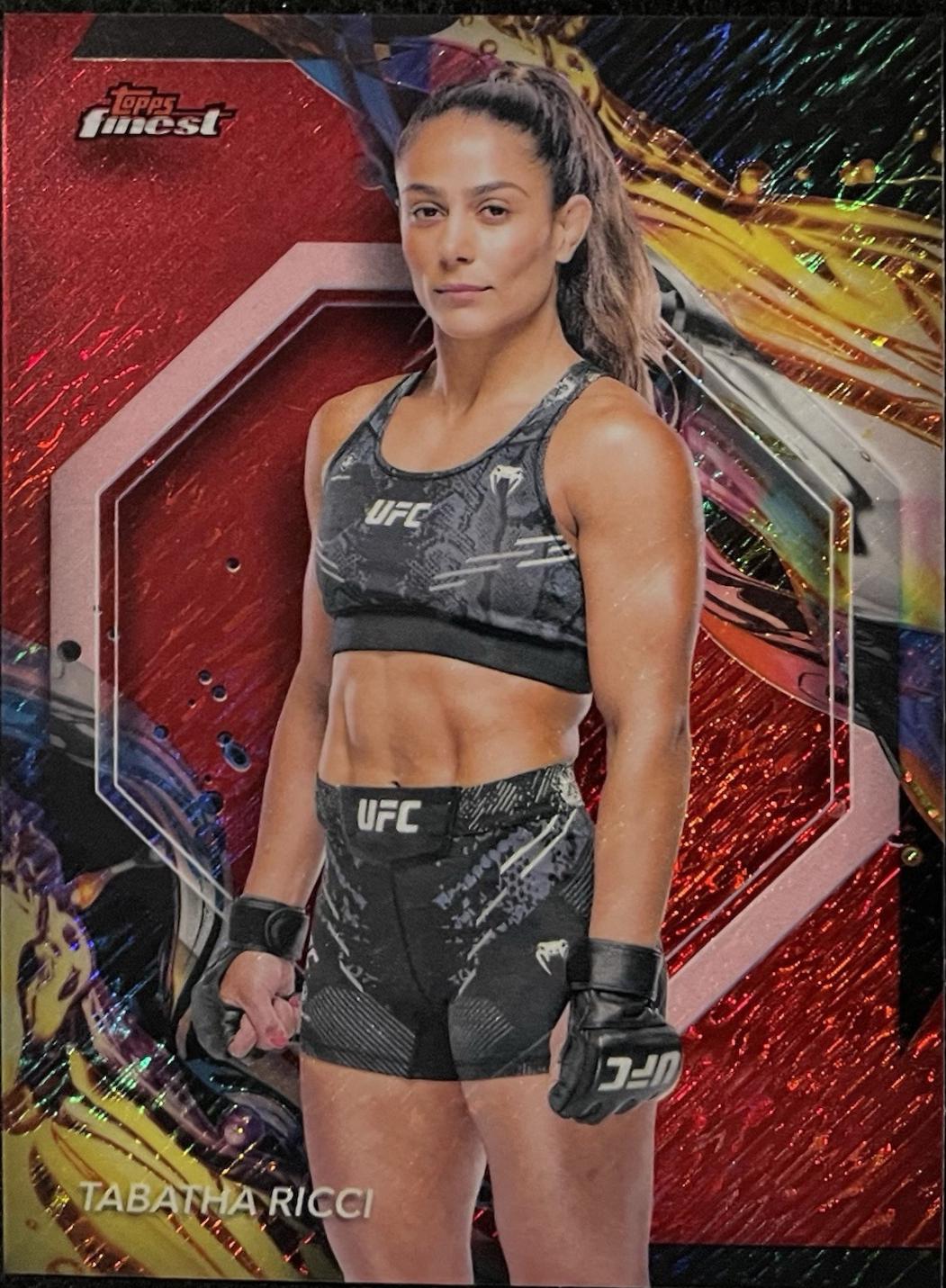 Tabatha Ricci 2024 Topps Finest UFC Base Uncommon #176 Red Shimmer Refractor