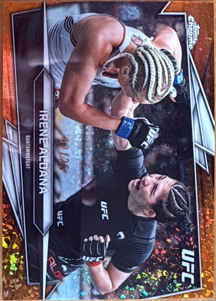 Irene Aldana 2026 Topps Chrome UFC Base #173 Orange Refractor
