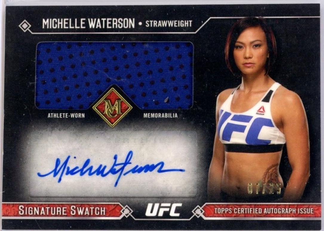 Michelle Waterson-Gomez 2017 Topps Museum Collection UFC Museum Autographs #MA-MW Copper