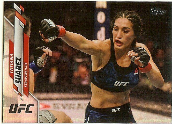 Tatiana Suarez 2020 Topps UFC Base #55 Rainbow Foil