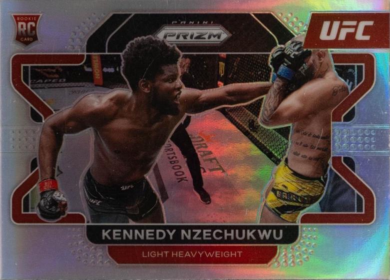 Kennedy Nzechukwu 2022 Panini Prizm UFC Base #74 Silver