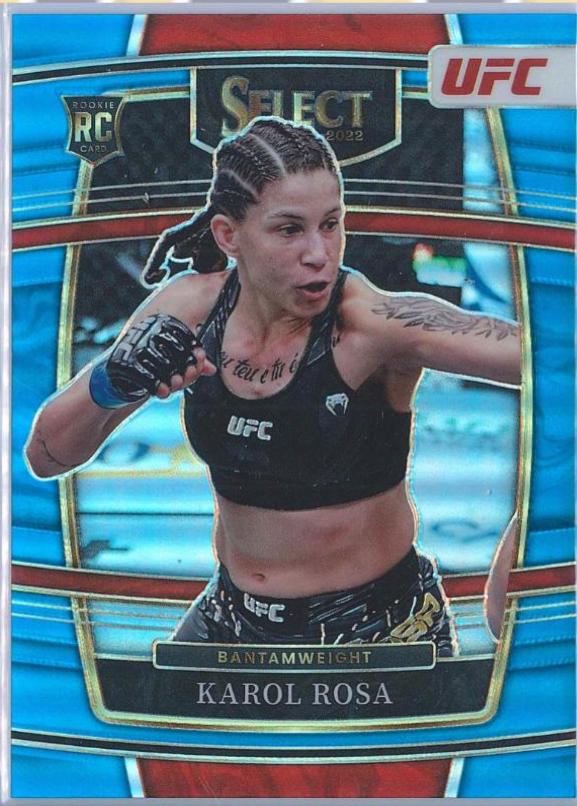Karol Rosa 2022 Panini Select UFC Concourse #3 Light Blue