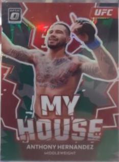 Anthony Hernandez 2023 Panini Donruss Optic UFC My House #18 Green