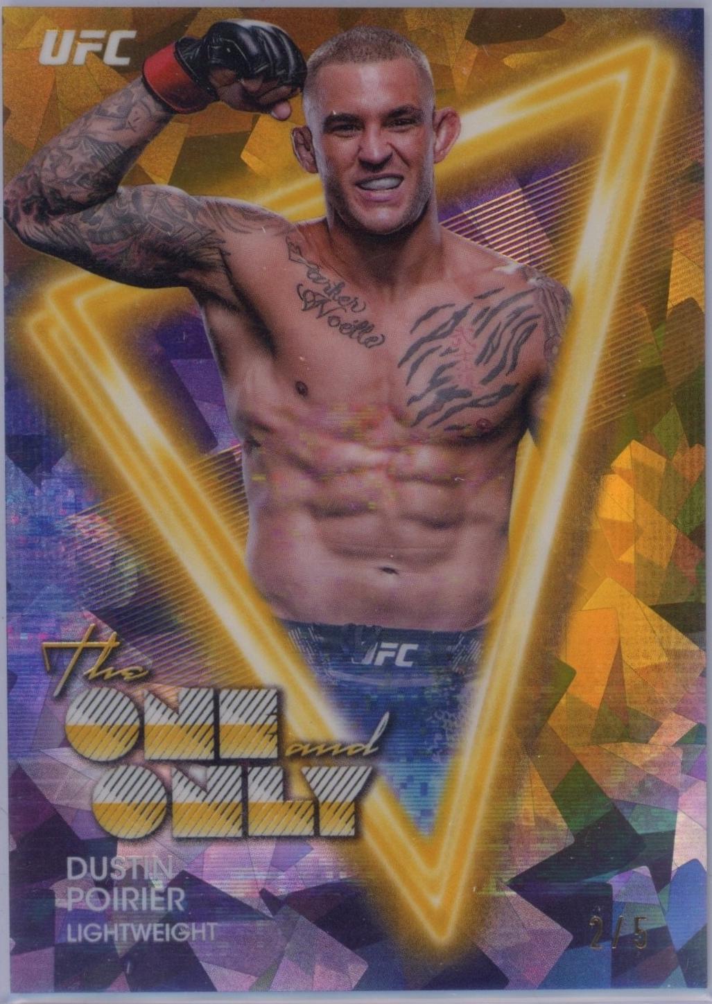 Dustin Poirier 2025 Topps Midnight UFC The One and Only #OO-8 Daybreak