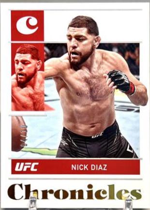 Nick Diaz 2022 Panini Chronicles UFC Base Chronicles #5 Gold
