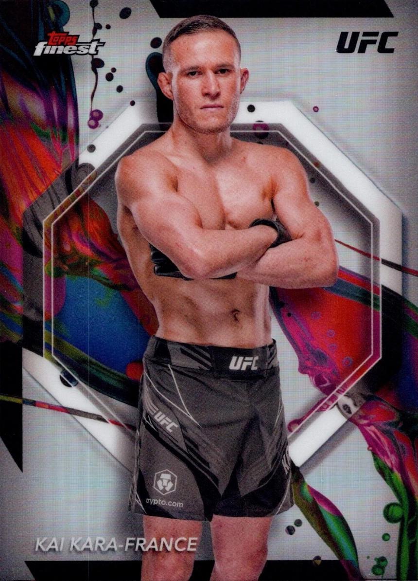 Kai Kara-France 2024 Topps Finest UFC Base Common #50 Refractor