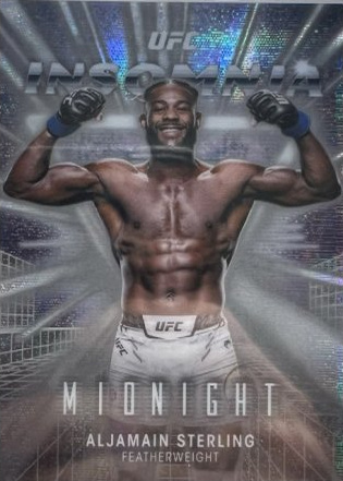 Aljamain Sterling 2025 Topps Midnight UFC Insomnia #IN-10 Black Light