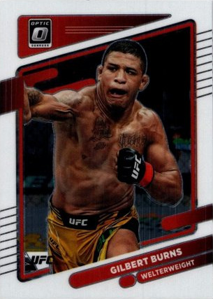 Gilbert Burns 2022 Panini Donruss Optic UFC Base #82 Pink