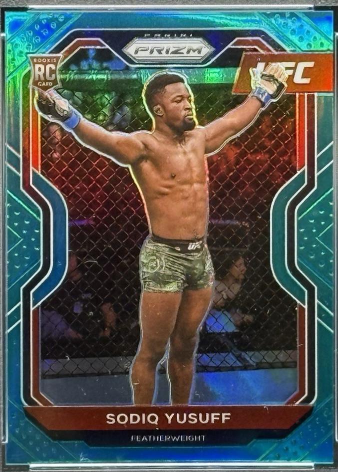Sodiq Yusuff 2021 Panini Prizm UFC Base #71 Teal