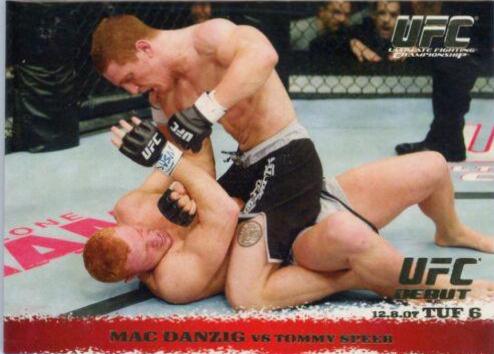 Mac Danzig / Tommy Speer 2009 Topps UFC Round 1 Base #75 Gold